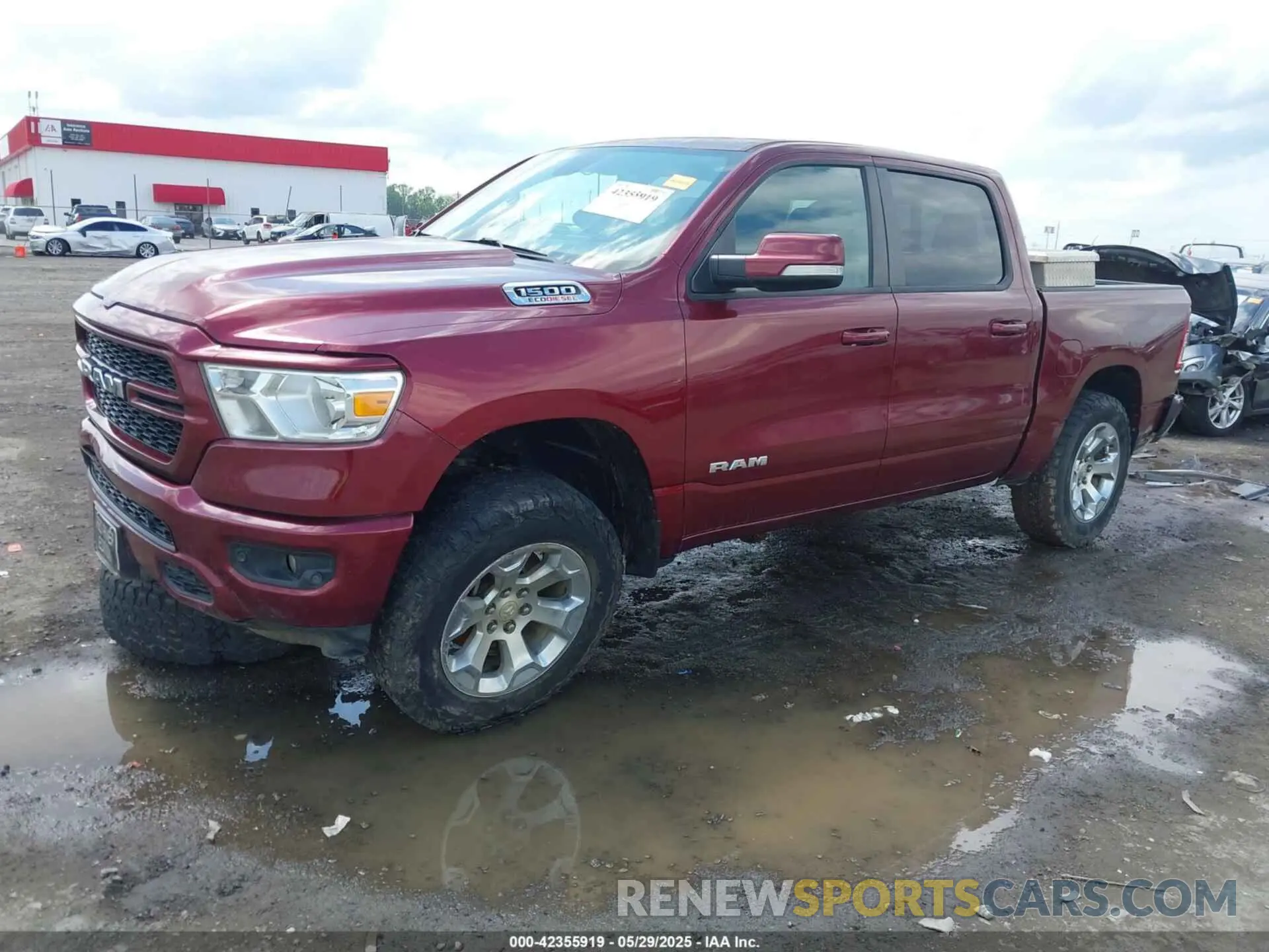 2 Photograph of a damaged car 1C6SRFFM1NN263854 RAM 1500 2022