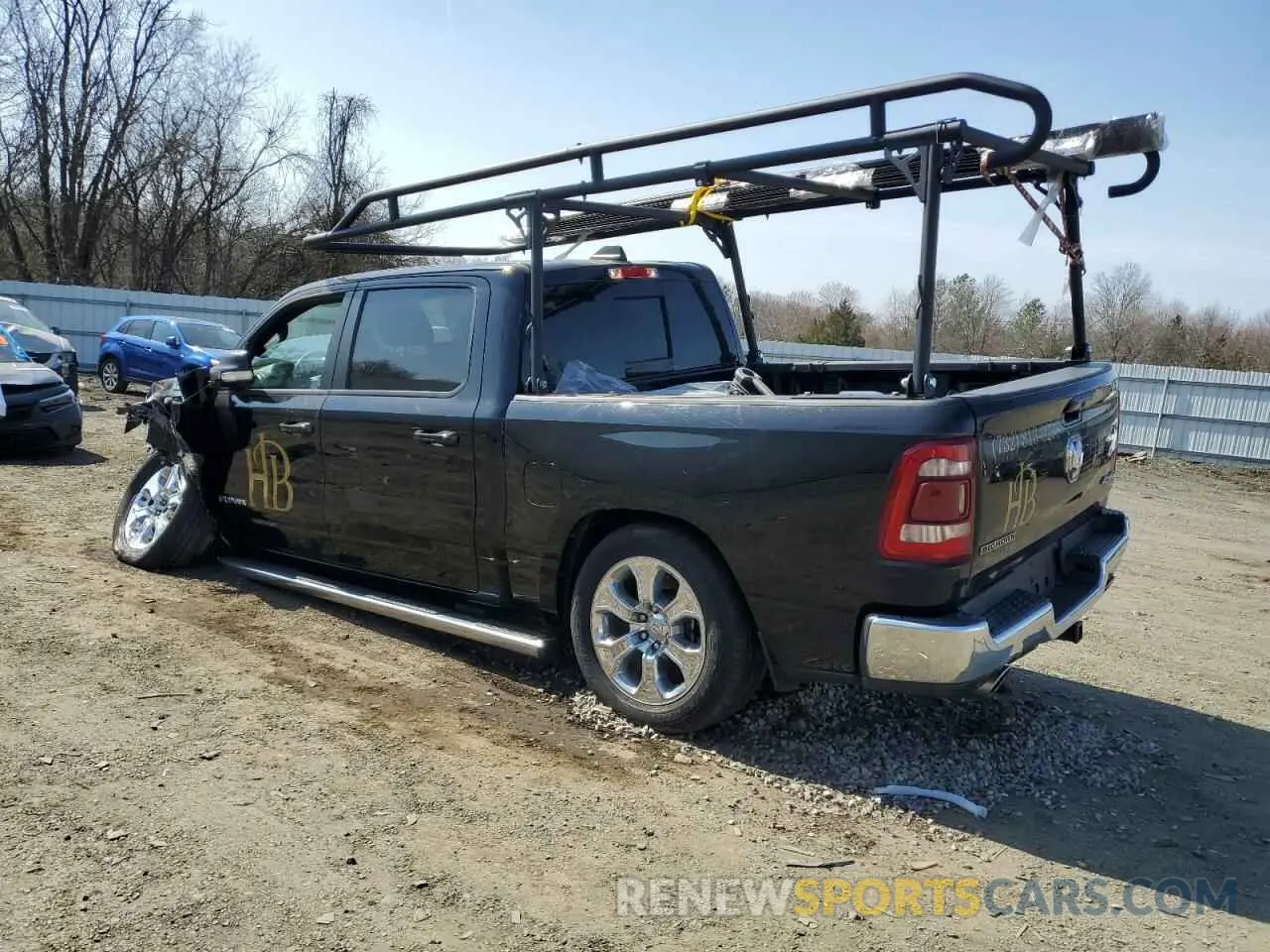 2 Photograph of a damaged car 1C6SRFFT2NN377241 RAM 1500 2022