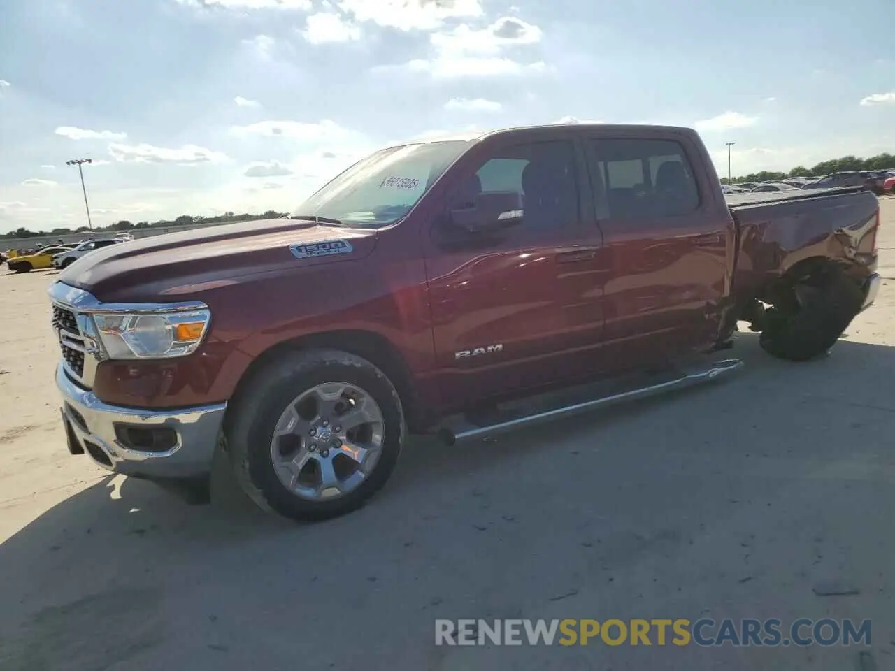 1 Photograph of a damaged car 1C6SRFFT3NN255939 RAM 1500 2022