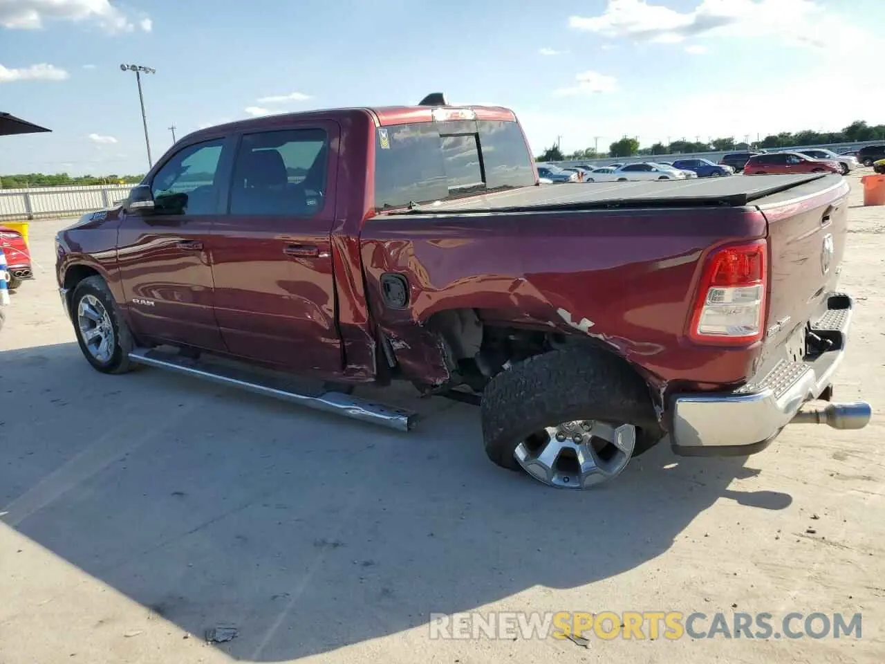 2 Photograph of a damaged car 1C6SRFFT3NN255939 RAM 1500 2022