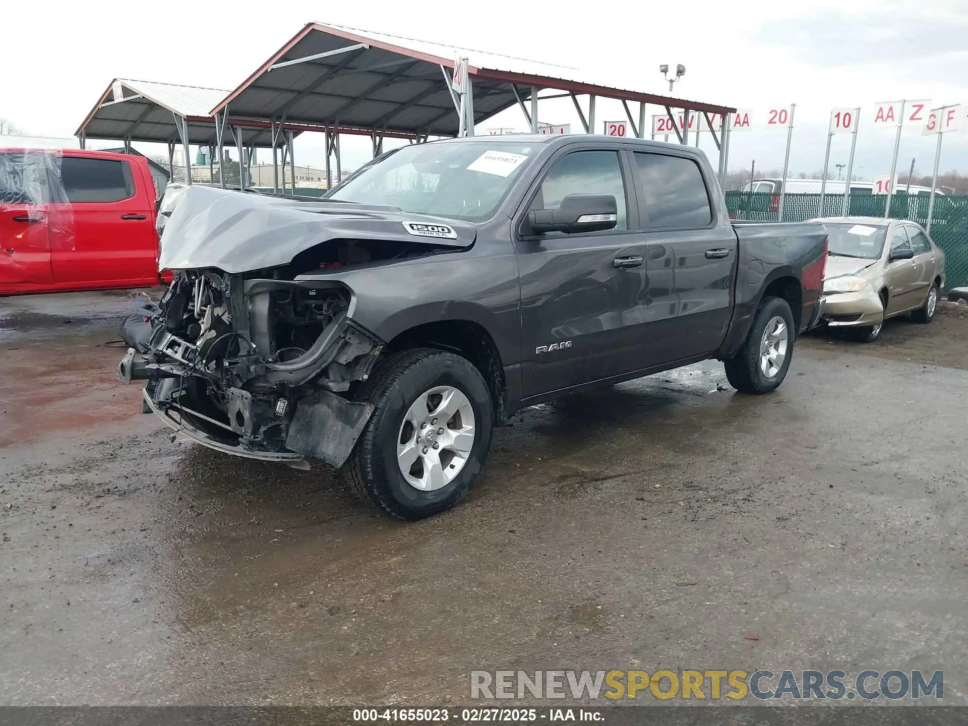 2 Photograph of a damaged car 1C6SRFFT4NN158961 RAM 1500 2022