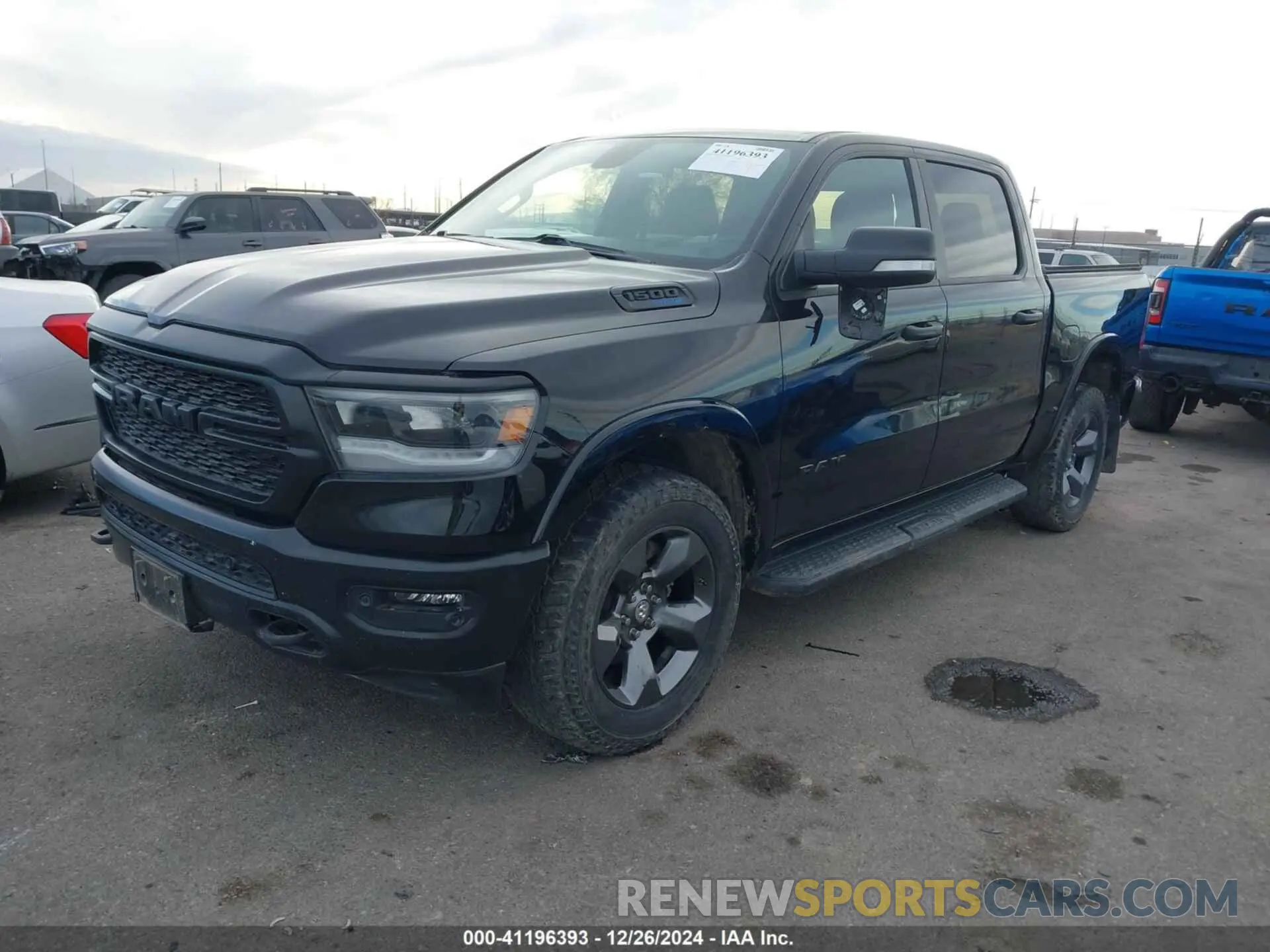 2 Photograph of a damaged car 1C6SRFFT4NN251043 RAM 1500 2022