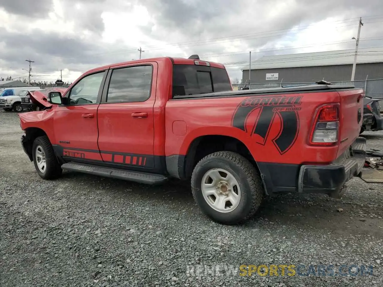 2 Photograph of a damaged car 1C6SRFFT6NN118865 RAM 1500 2022