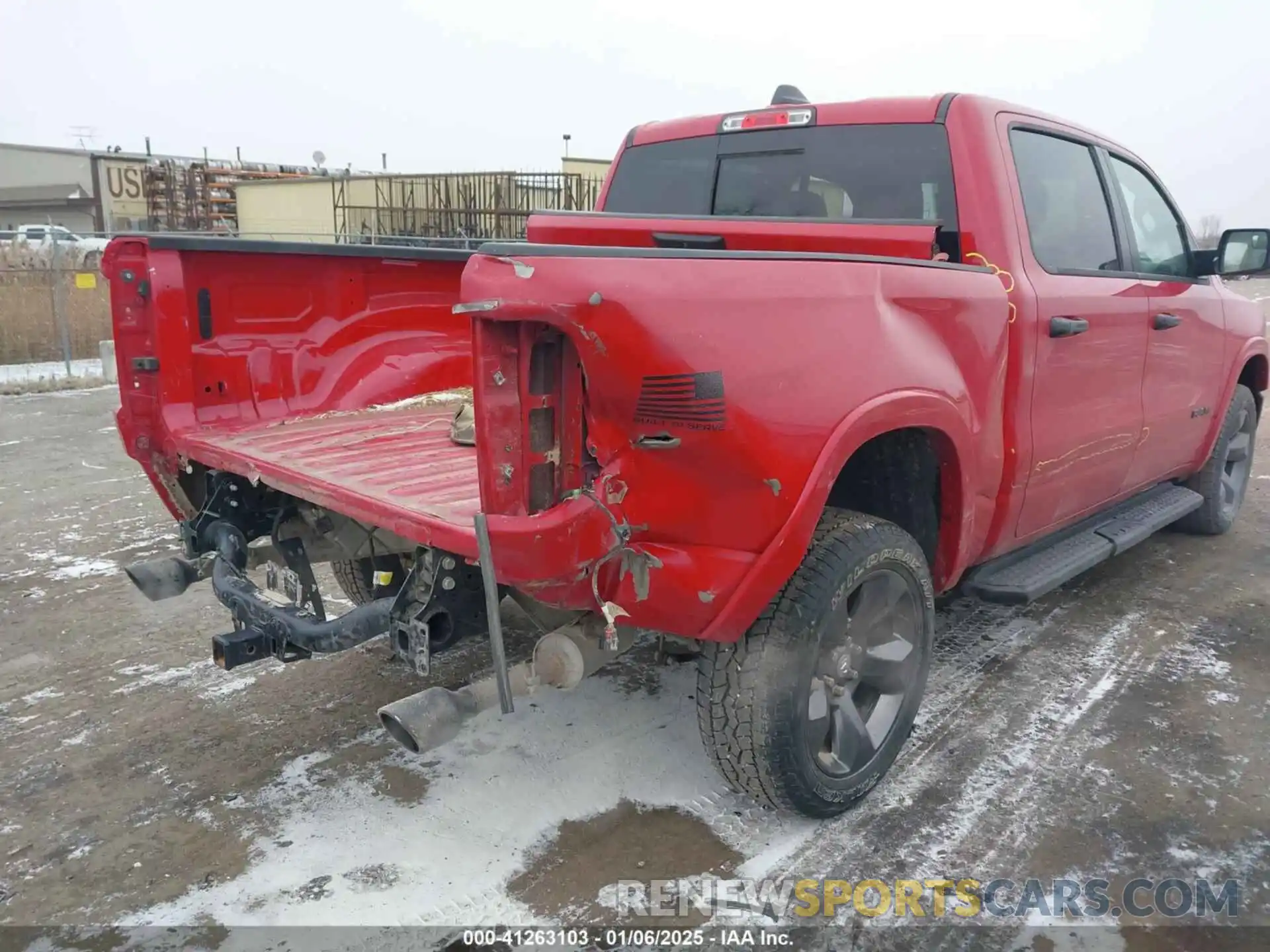 6 Photograph of a damaged car 1C6SRFFT7NN243177 RAM 1500 2022