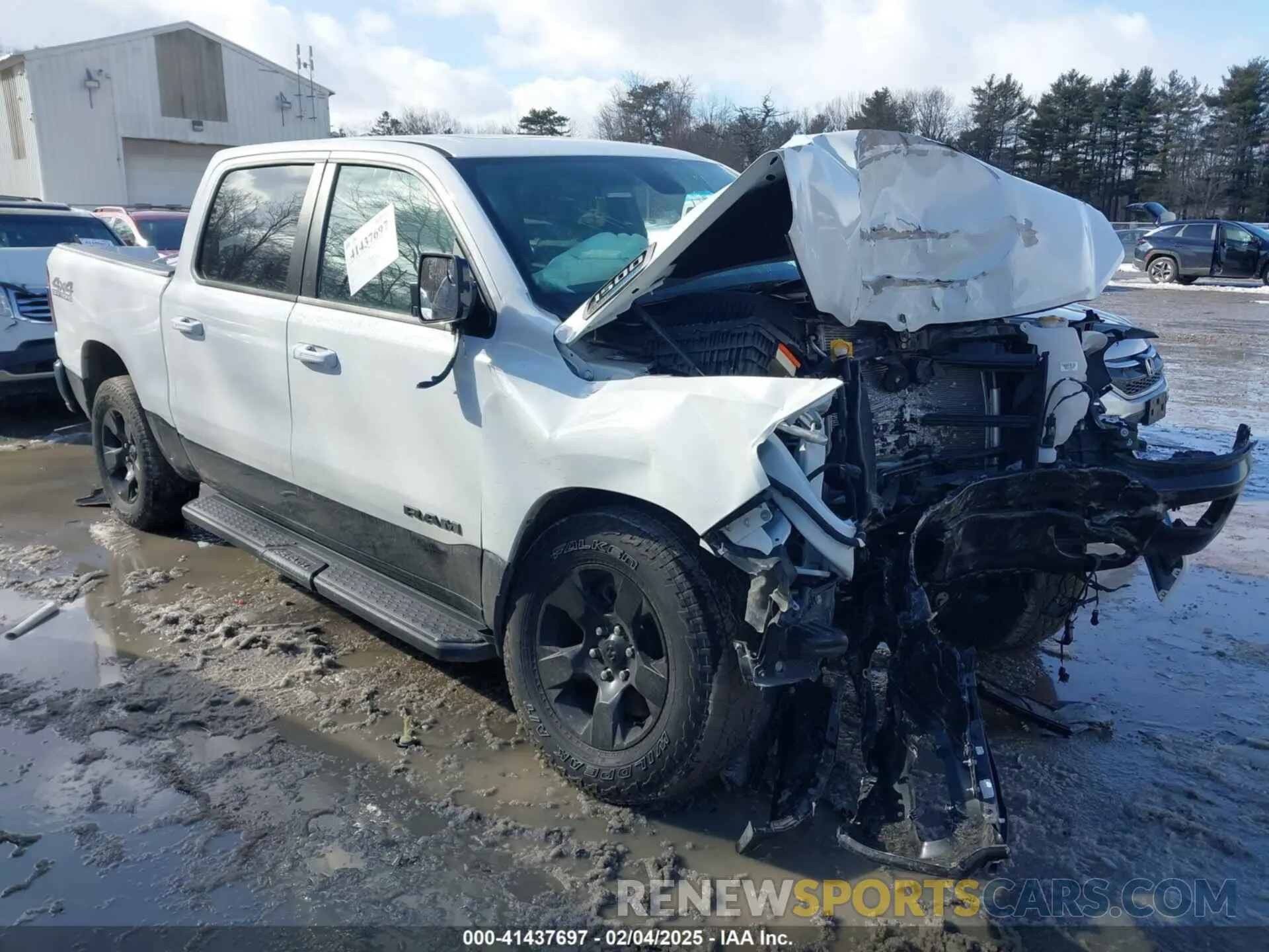 1 Photograph of a damaged car 1C6SRFFT7NN356417 RAM 1500 2022