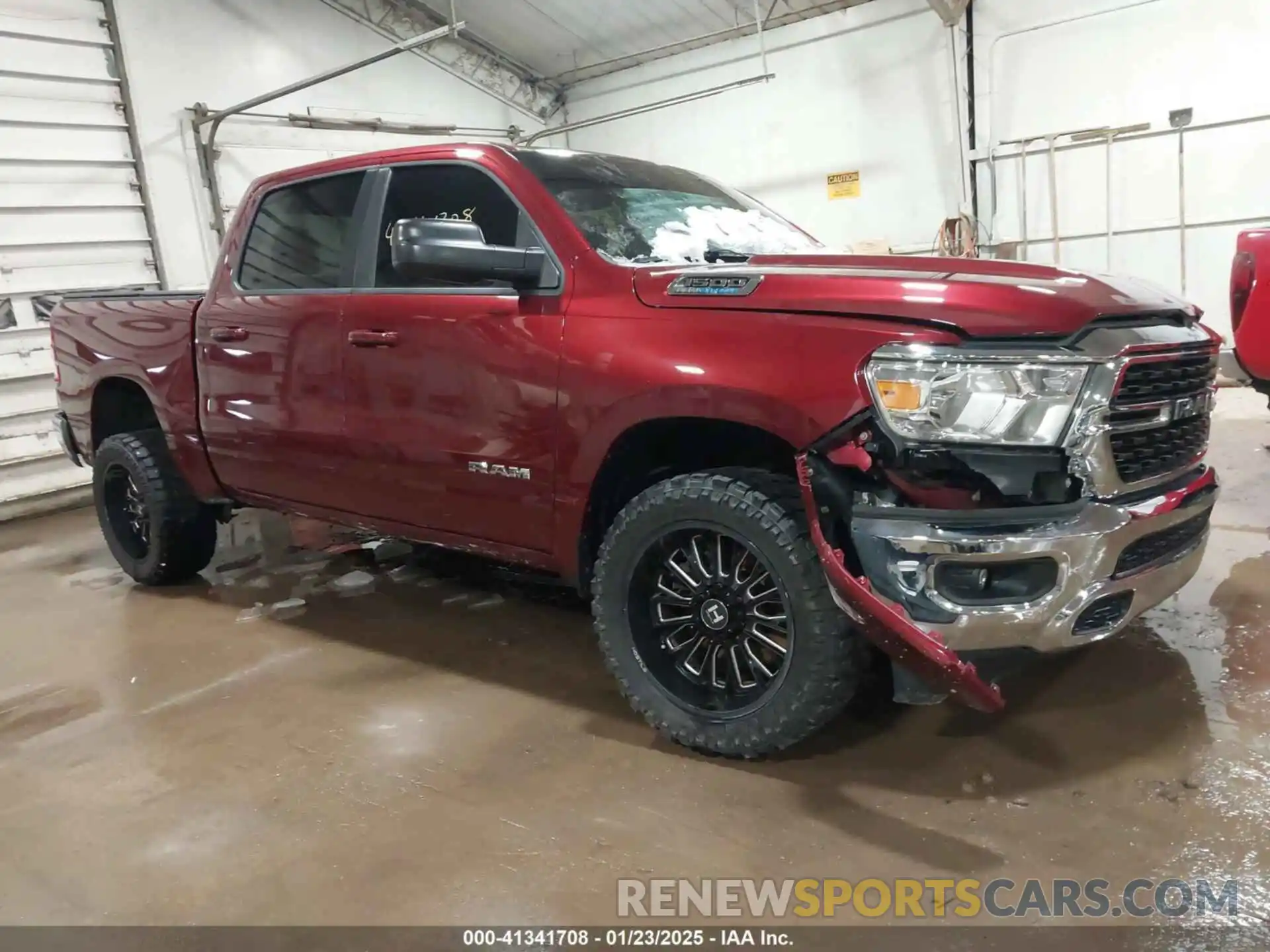 1 Photograph of a damaged car 1C6SRFFT7NN419273 RAM 1500 2022