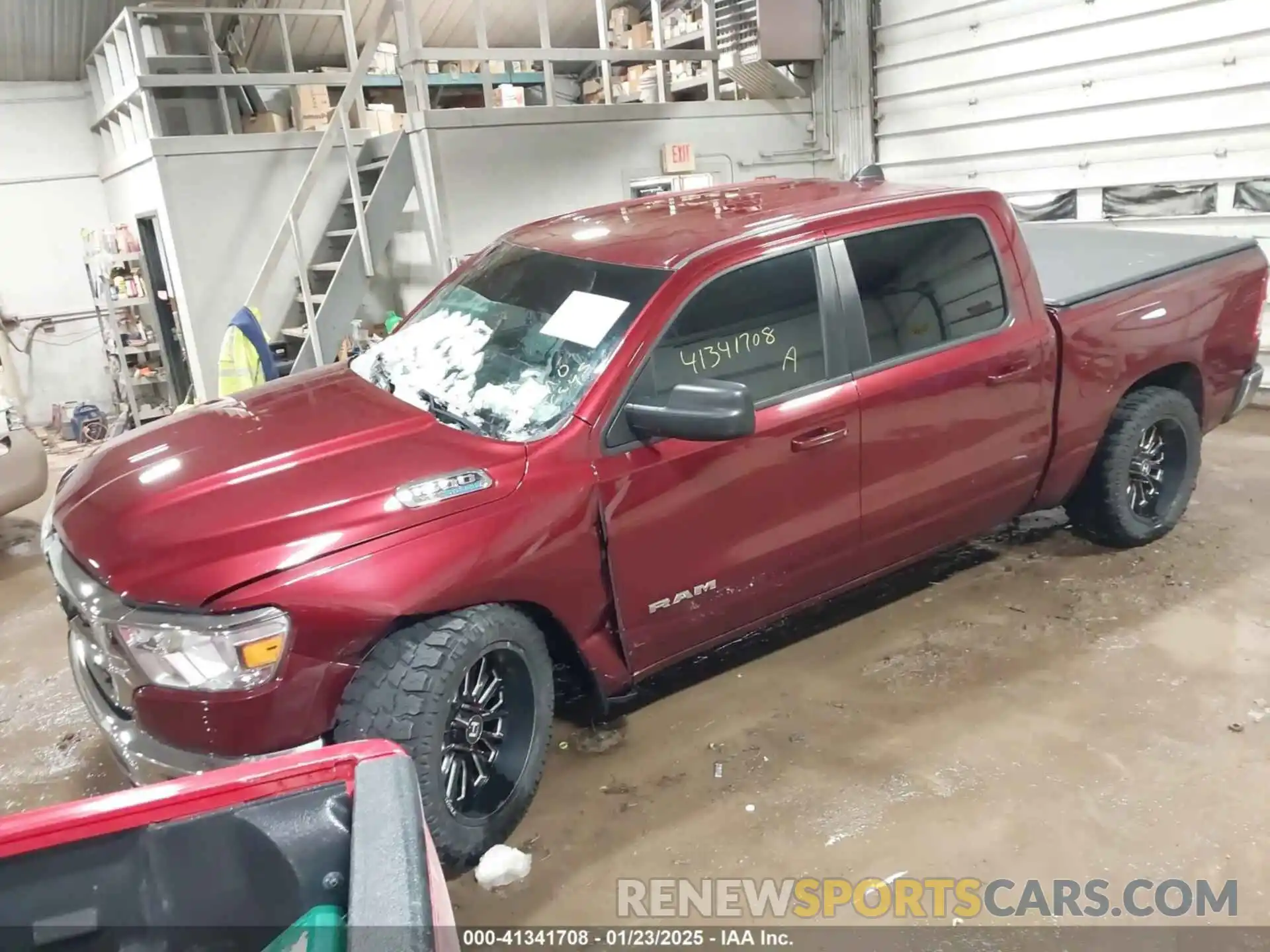 2 Photograph of a damaged car 1C6SRFFT7NN419273 RAM 1500 2022