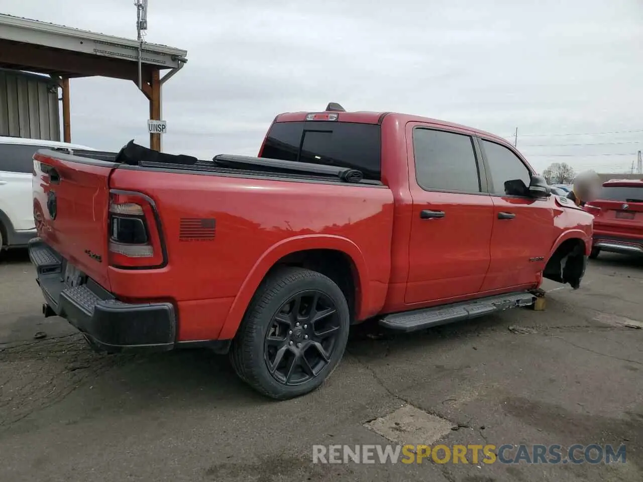 3 Photograph of a damaged car 1C6SRFFT9NN250776 RAM 1500 2022
