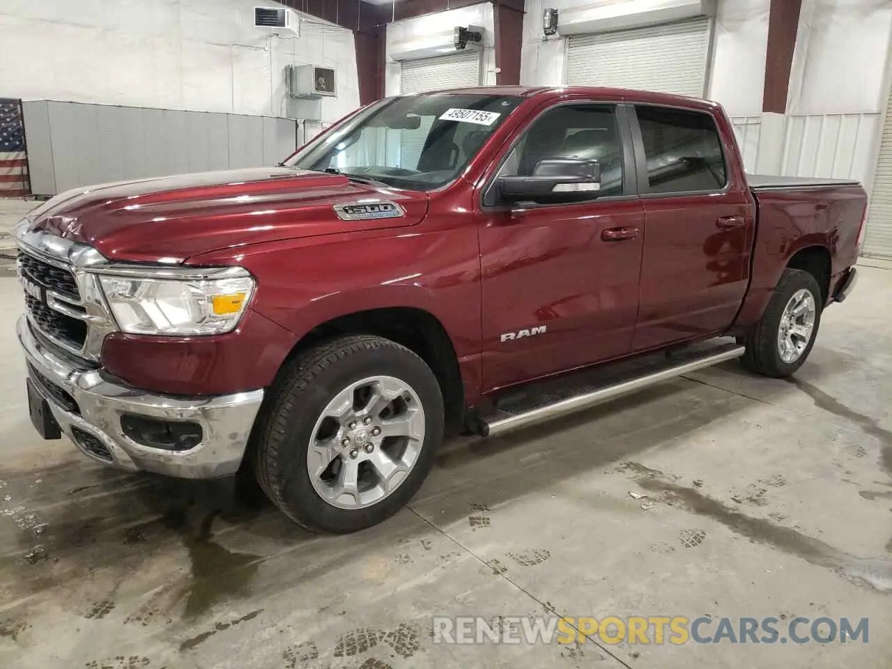 1 Photograph of a damaged car 1C6SRFFT9NN367760 RAM 1500 2022