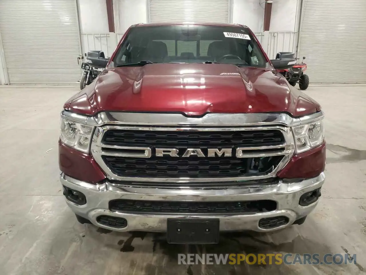 5 Photograph of a damaged car 1C6SRFFT9NN367760 RAM 1500 2022