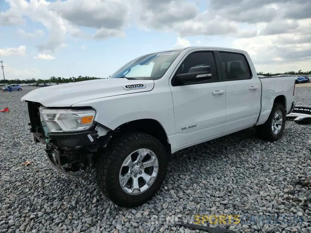 1 Photograph of a damaged car 1C6SRFFT9NN404662 RAM 1500 2022