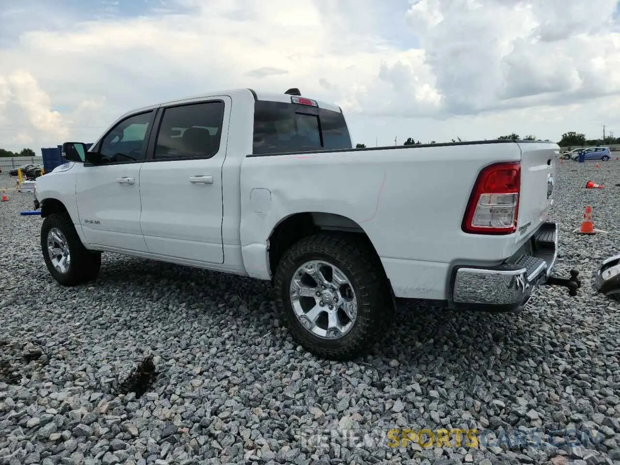 2 Photograph of a damaged car 1C6SRFFT9NN404662 RAM 1500 2022