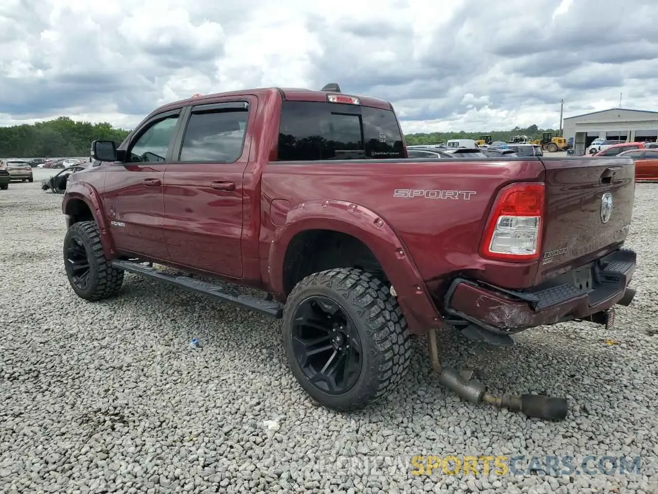 2 Photograph of a damaged car 1C6SRFFTXNN136513 RAM 1500 2022