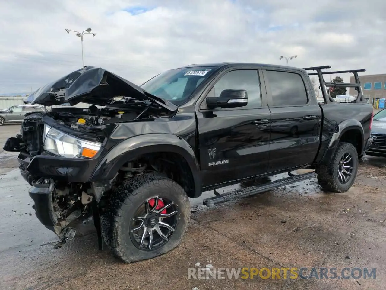 1 Photograph of a damaged car 1C6SRFFTXNN314498 RAM 1500 2022