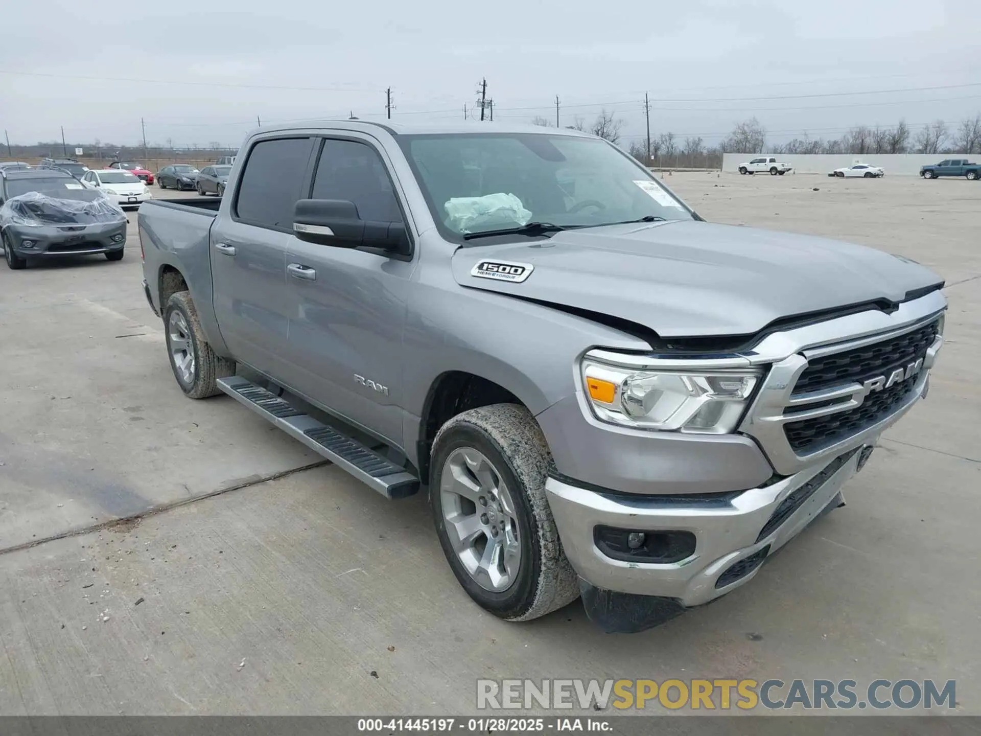 1 Photograph of a damaged car 1C6SRFFTXNN396278 RAM 1500 2022