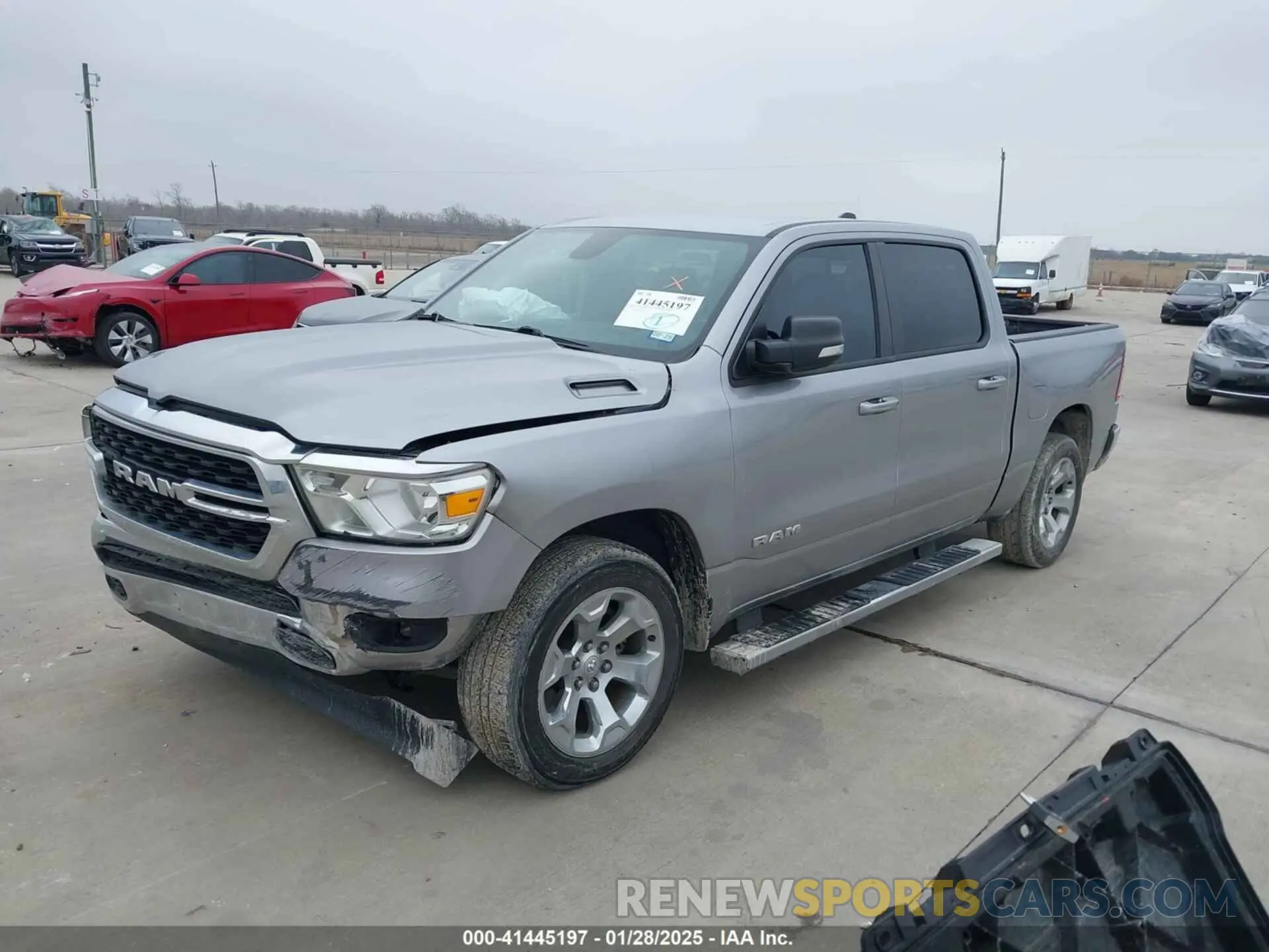 2 Photograph of a damaged car 1C6SRFFTXNN396278 RAM 1500 2022