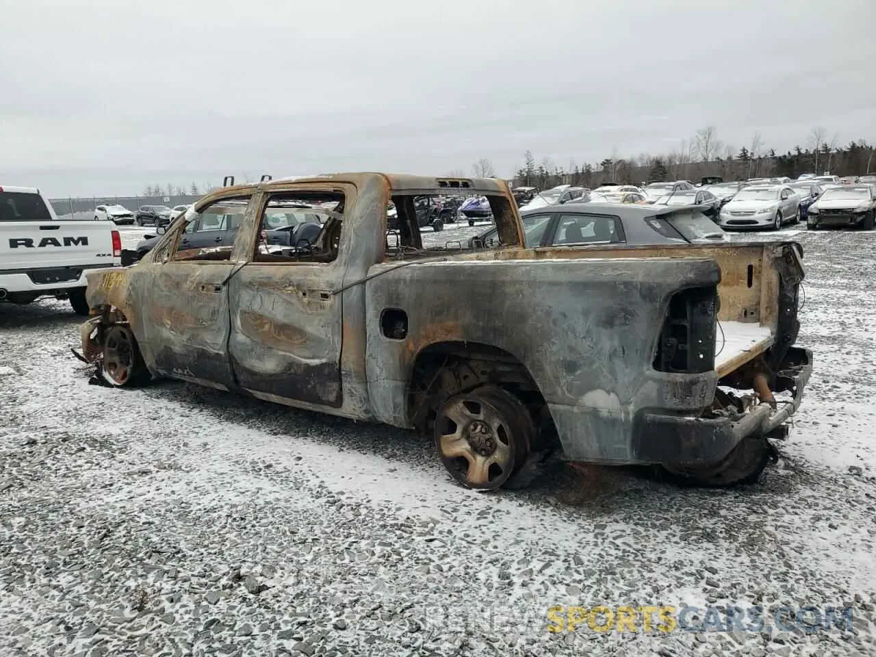 2 Photograph of a damaged car 1C6SRFGT5NN118998 RAM 1500 2022