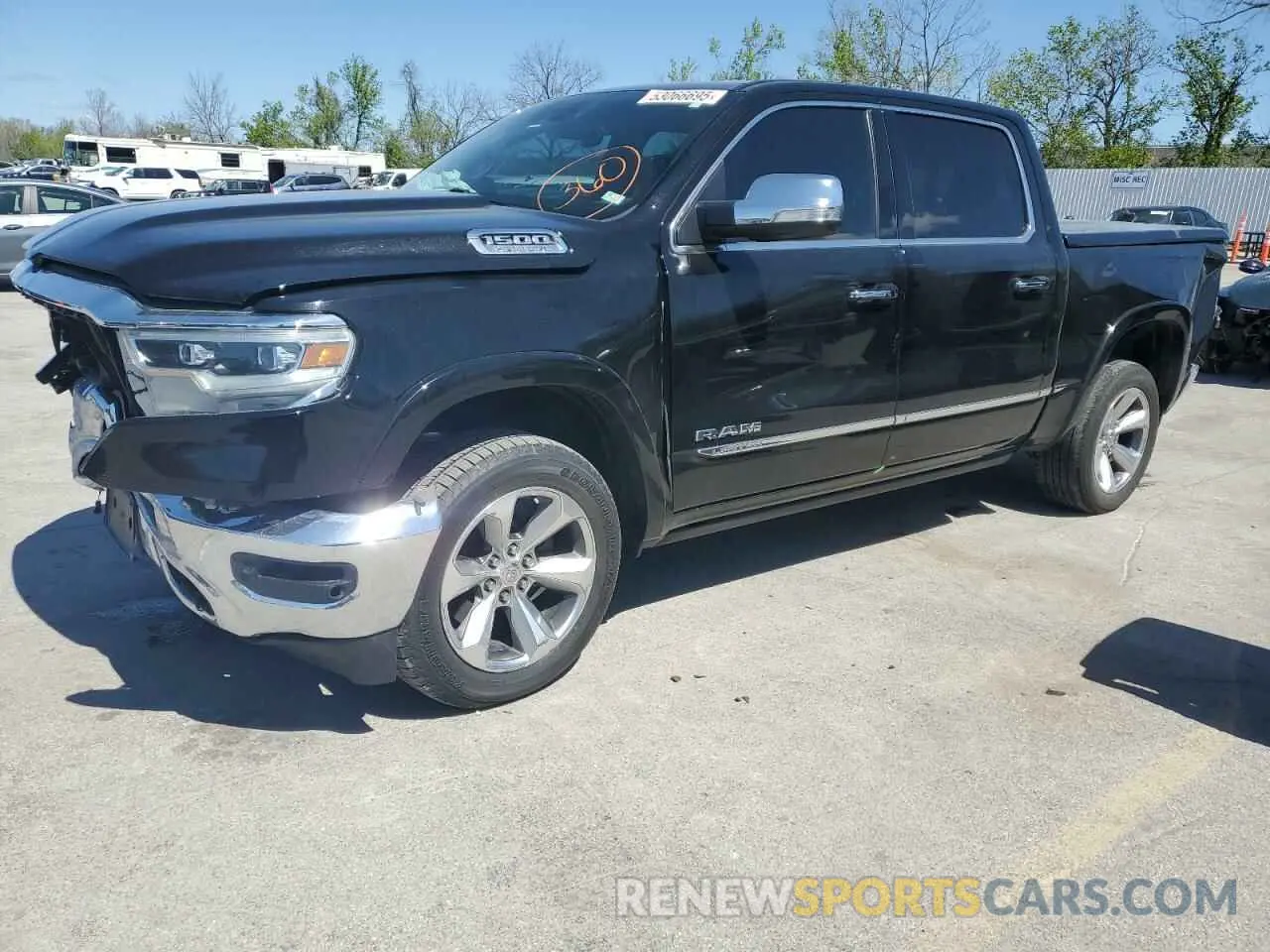 1 Photograph of a damaged car 1C6SRFHT0NN183157 RAM 1500 2022