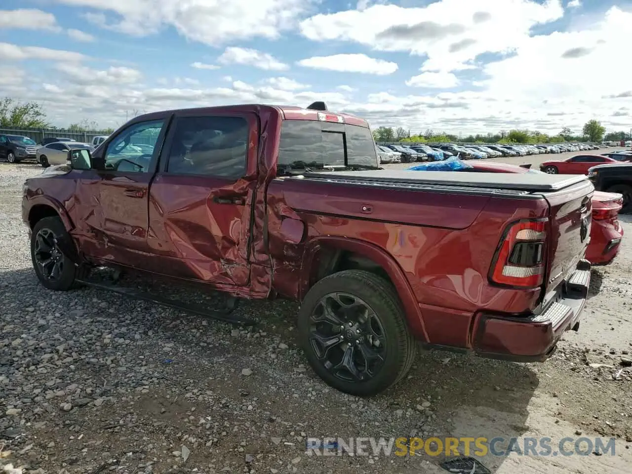 2 Photograph of a damaged car 1C6SRFHT3NN320835 RAM 1500 2022