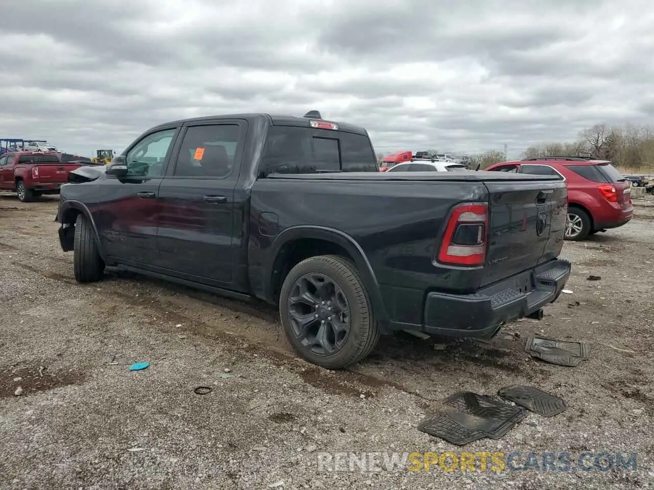 2 Photograph of a damaged car 1C6SRFHT8NN380674 RAM 1500 2022