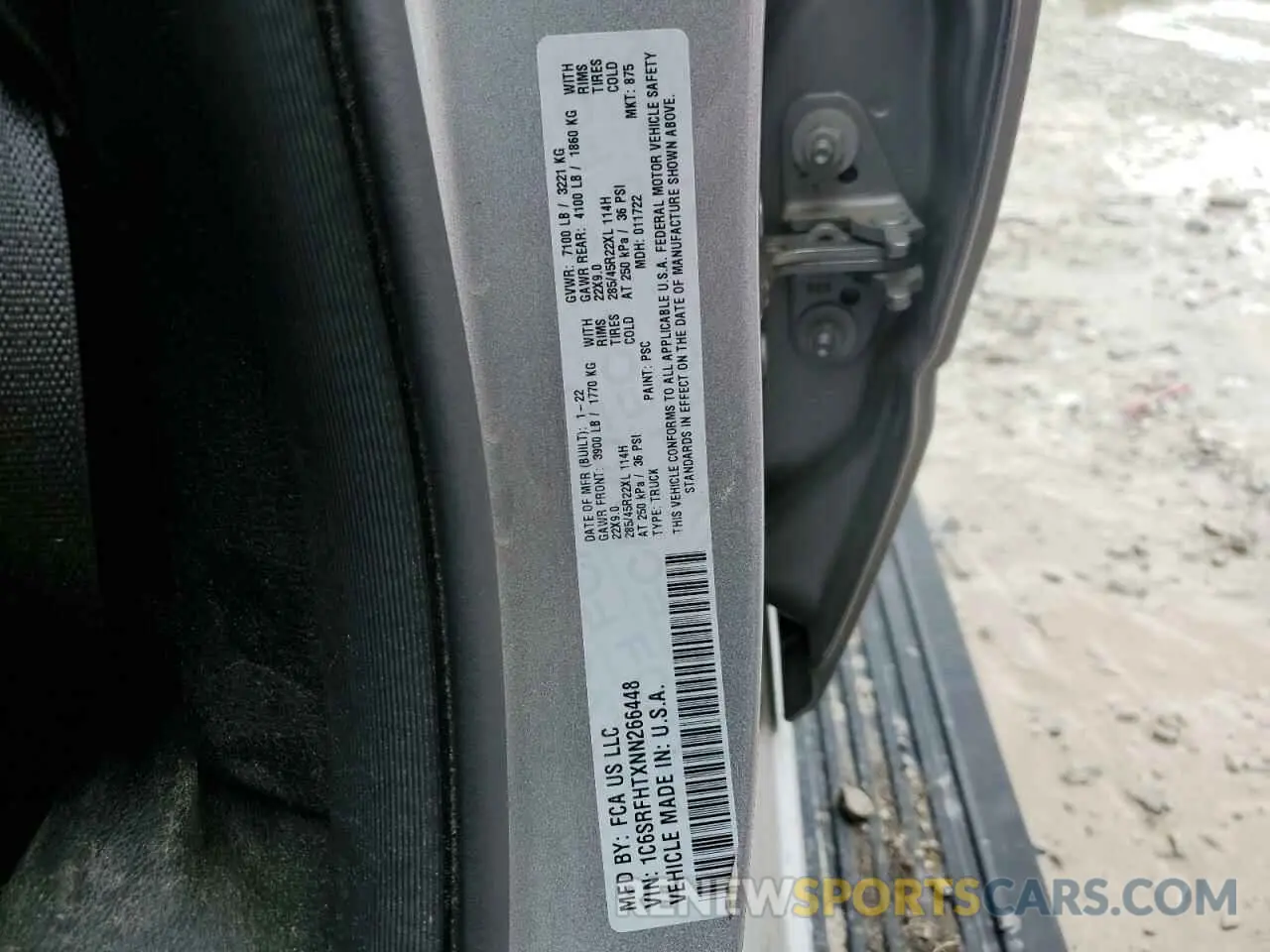 12 Photograph of a damaged car 1C6SRFHTXNN266448 RAM 1500 2022