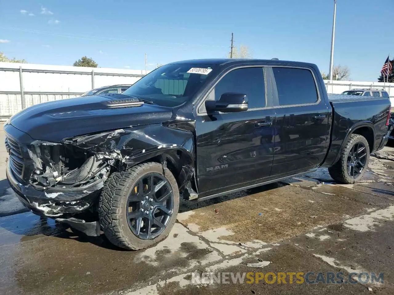 1 Photograph of a damaged car 1C6SRFJT1NN130851 RAM 1500 2022