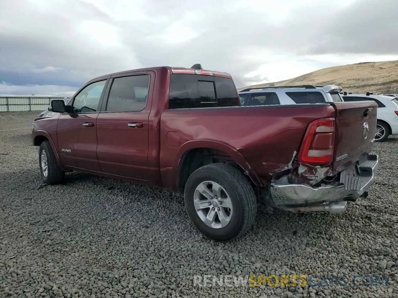 2 Photograph of a damaged car 1C6SRFJT3NN248495 RAM 1500 2022