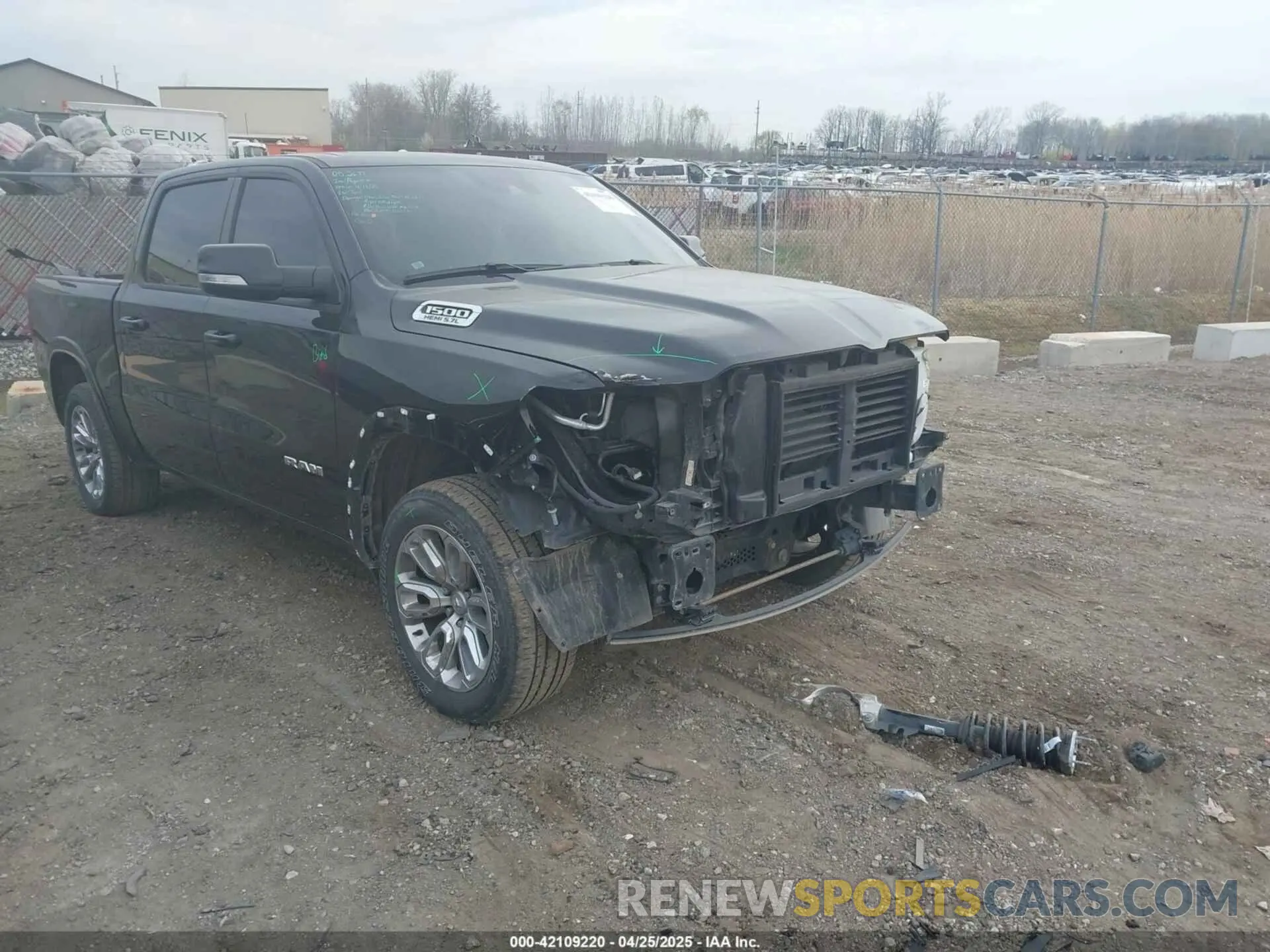 1 Photograph of a damaged car 1C6SRFJT6NN402536 RAM 1500 2022