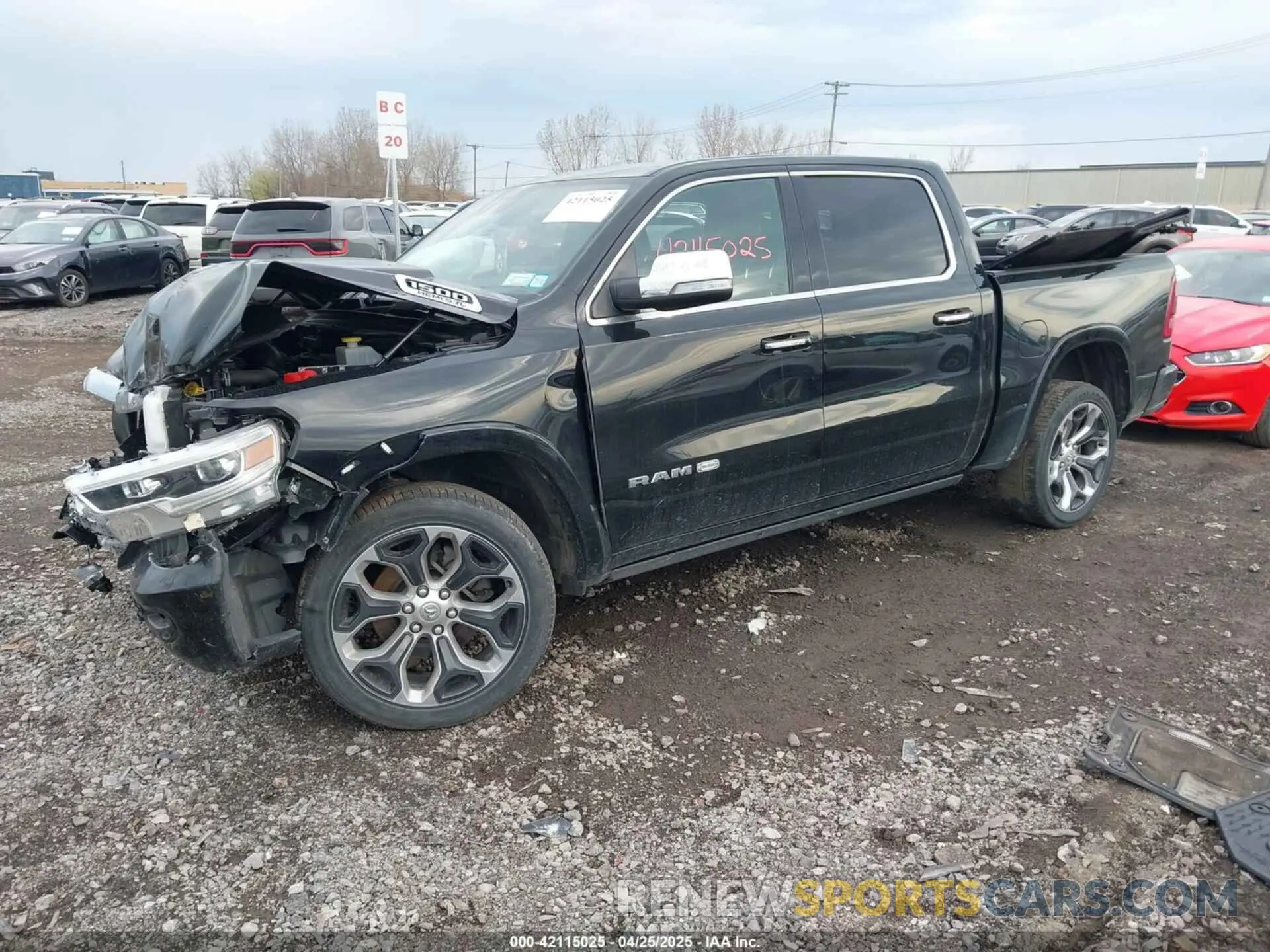 2 Photograph of a damaged car 1C6SRFKT9NN166088 RAM 1500 2022