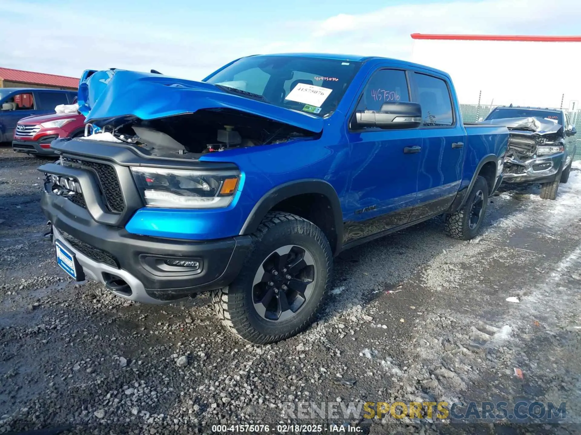 2 Photograph of a damaged car 1C6SRFLT0NN177124 RAM 1500 2022