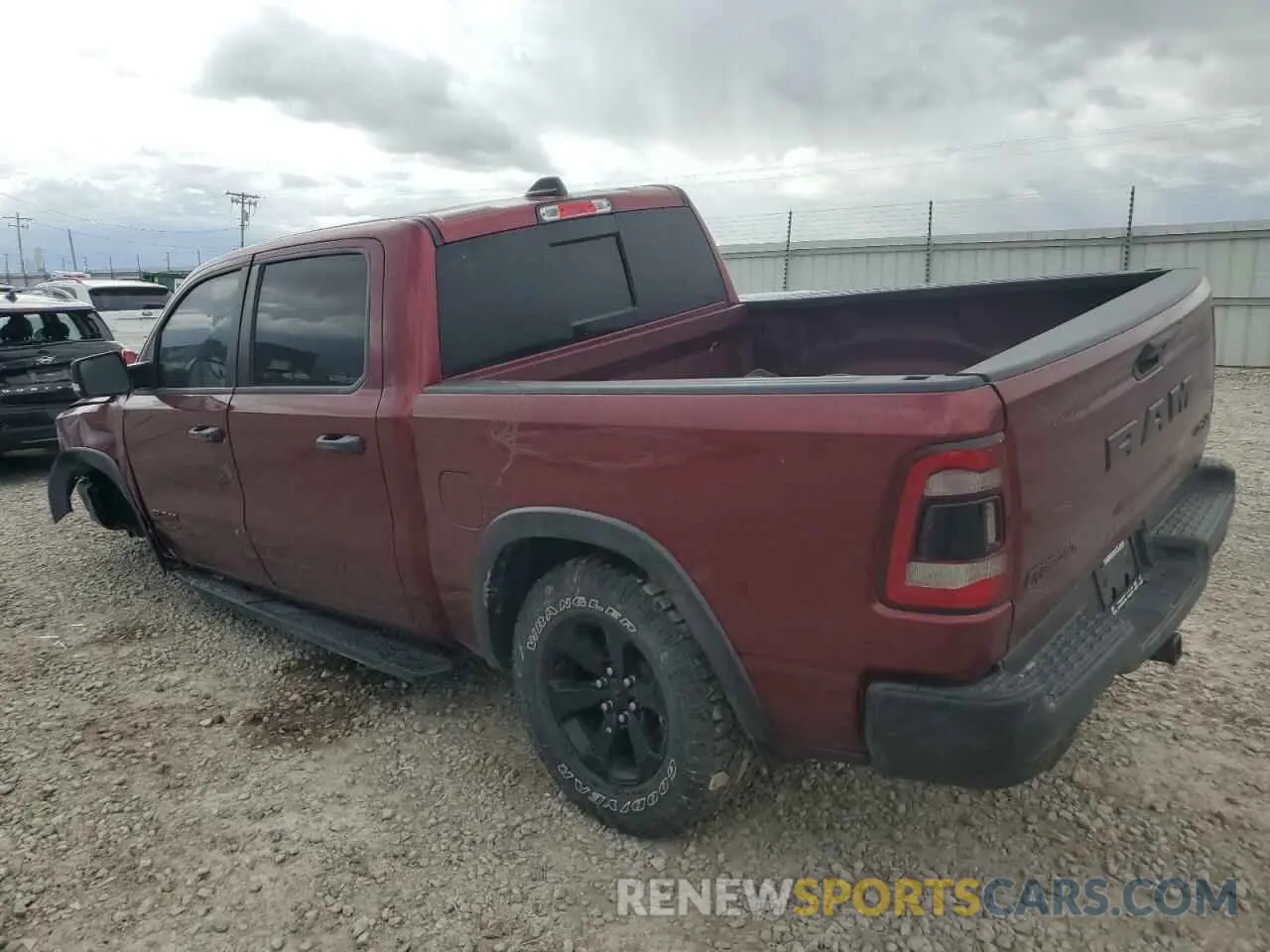 2 Photograph of a damaged car 1C6SRFLT7NN418872 RAM 1500 2022