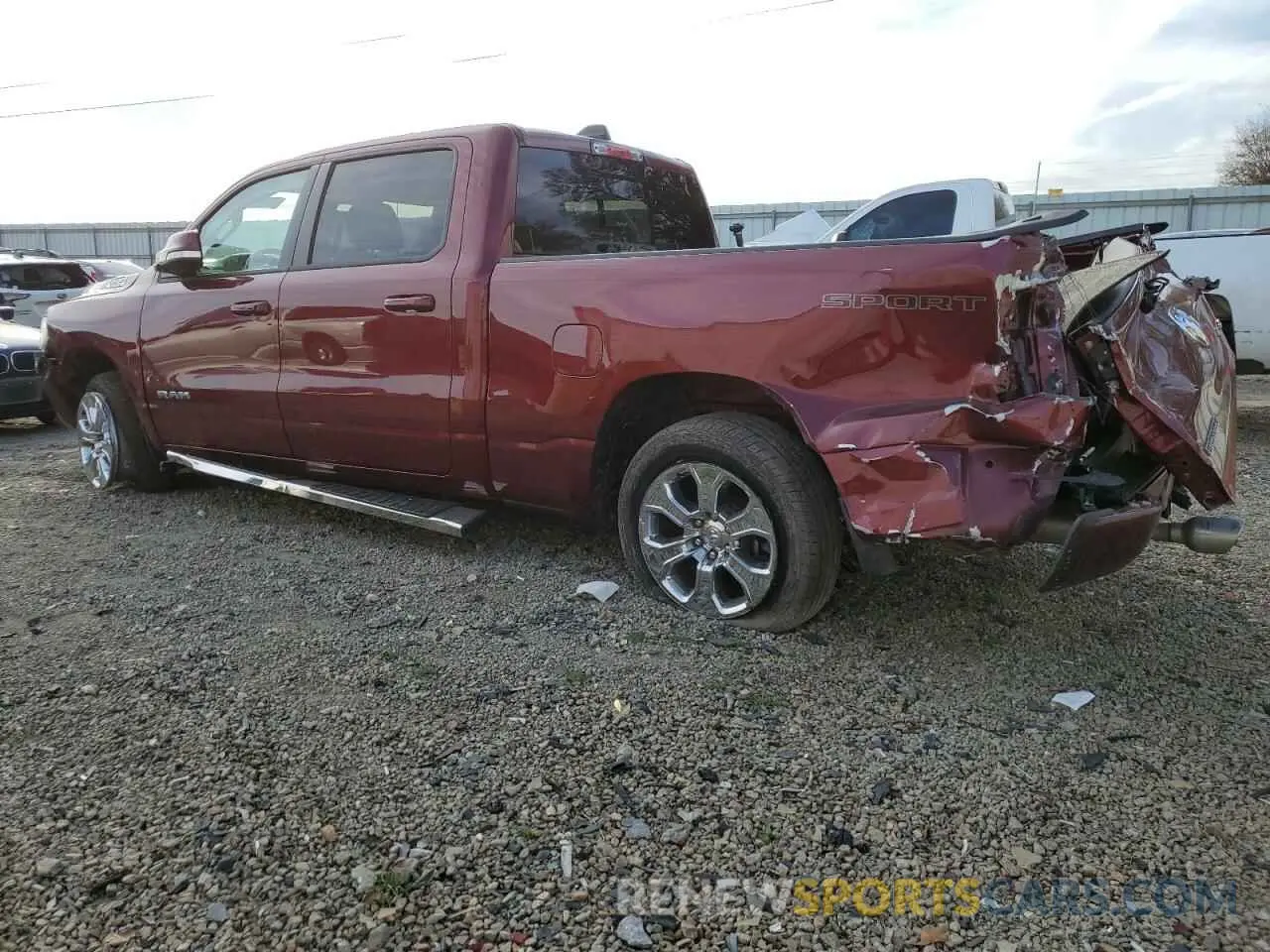 2 Photograph of a damaged car 1C6SRFMT3NN265986 RAM 1500 2022