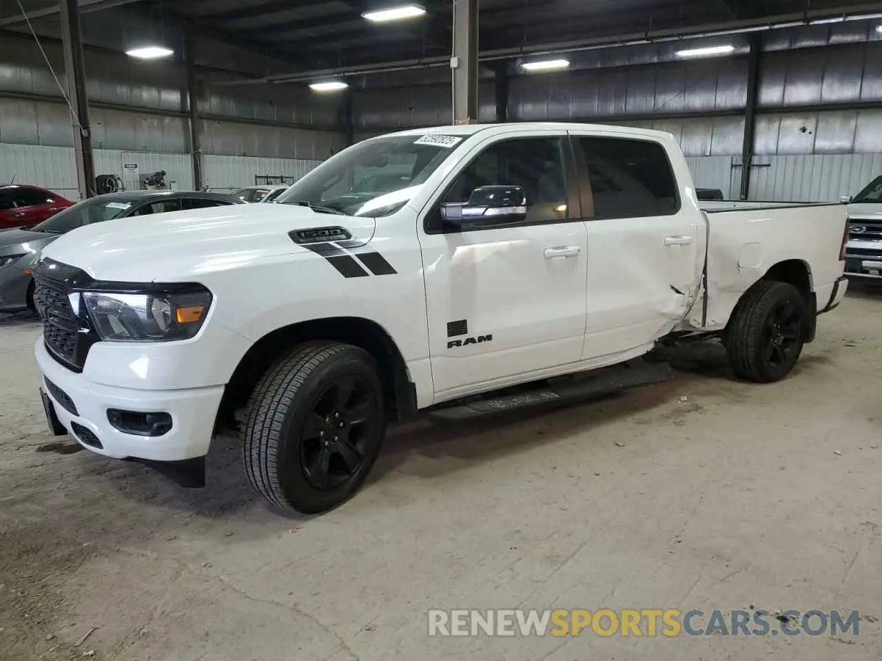 1 Photograph of a damaged car 1C6SRFMT3NN391071 RAM 1500 2022