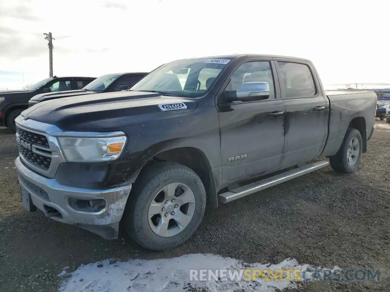 1 Photograph of a damaged car 1C6SRFMT6NN127505 RAM 1500 2022