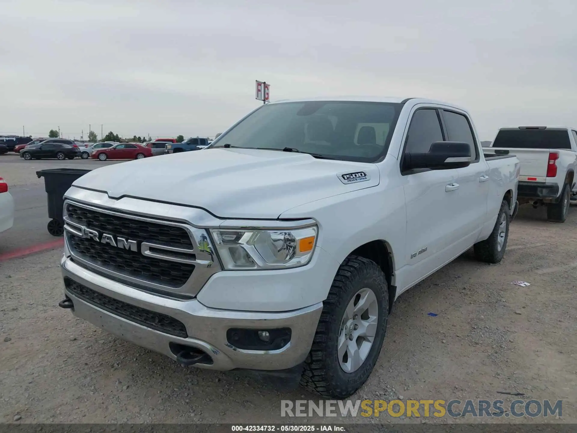 6 Photograph of a damaged car 1C6SRFMT8NN313403 RAM 1500 2022