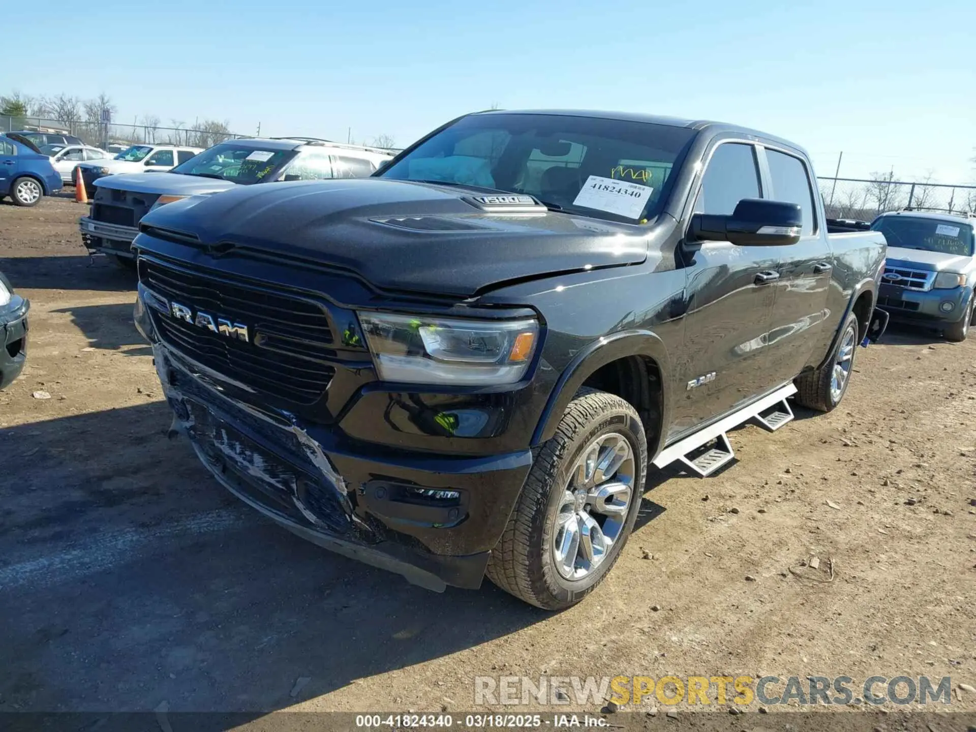 2 Photograph of a damaged car 1C6SRFRT7NN180979 RAM 1500 2022