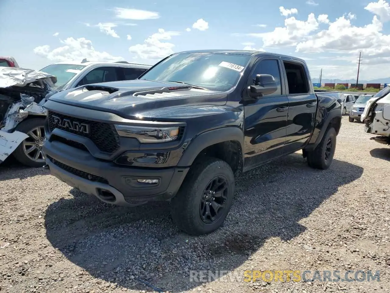 1 Photograph of a damaged car 1C6SRFU95NN318630 RAM 1500 2022