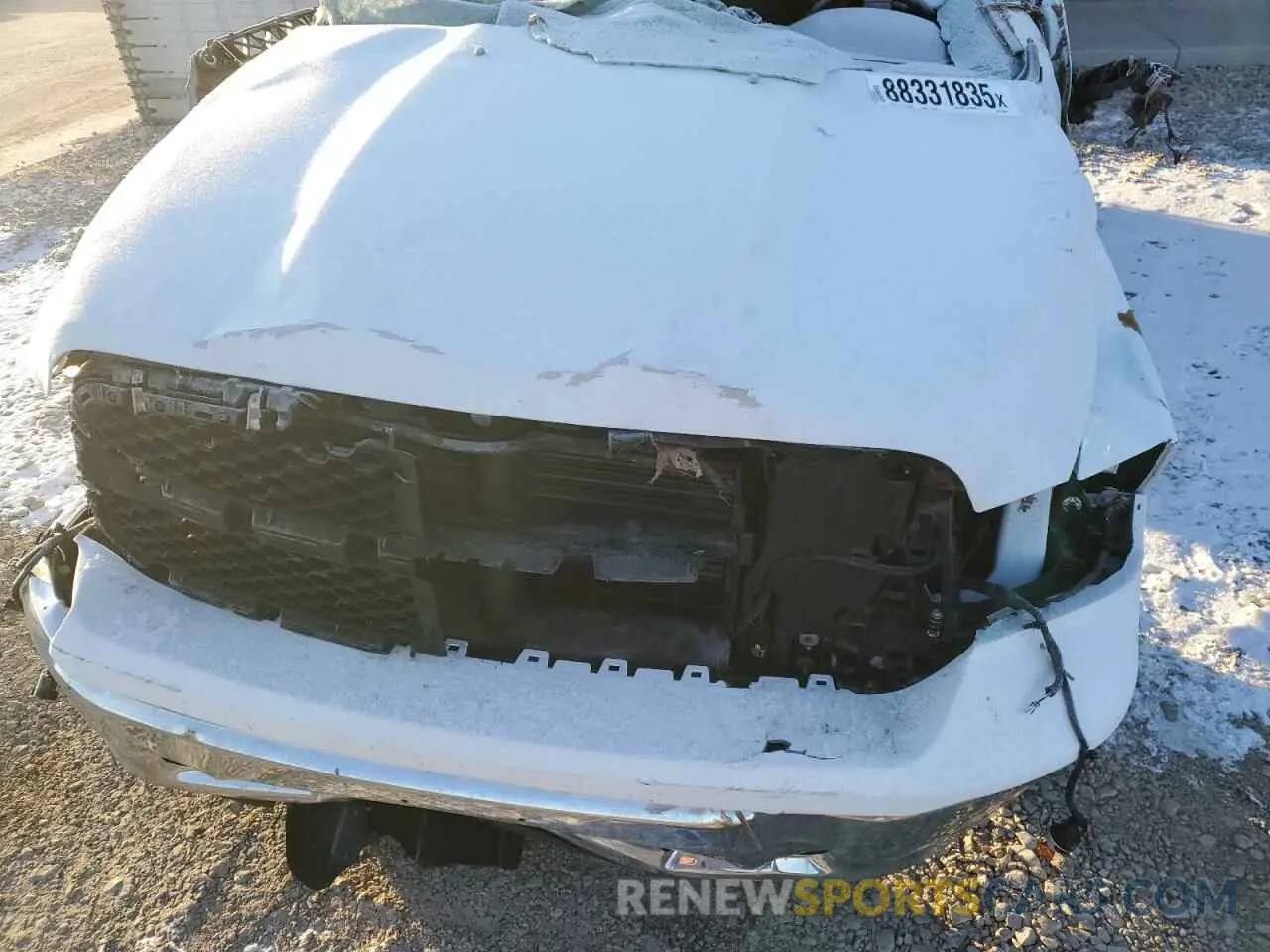 11 Photograph of a damaged car 3C6JR7DG0NG428493 RAM 1500 2022