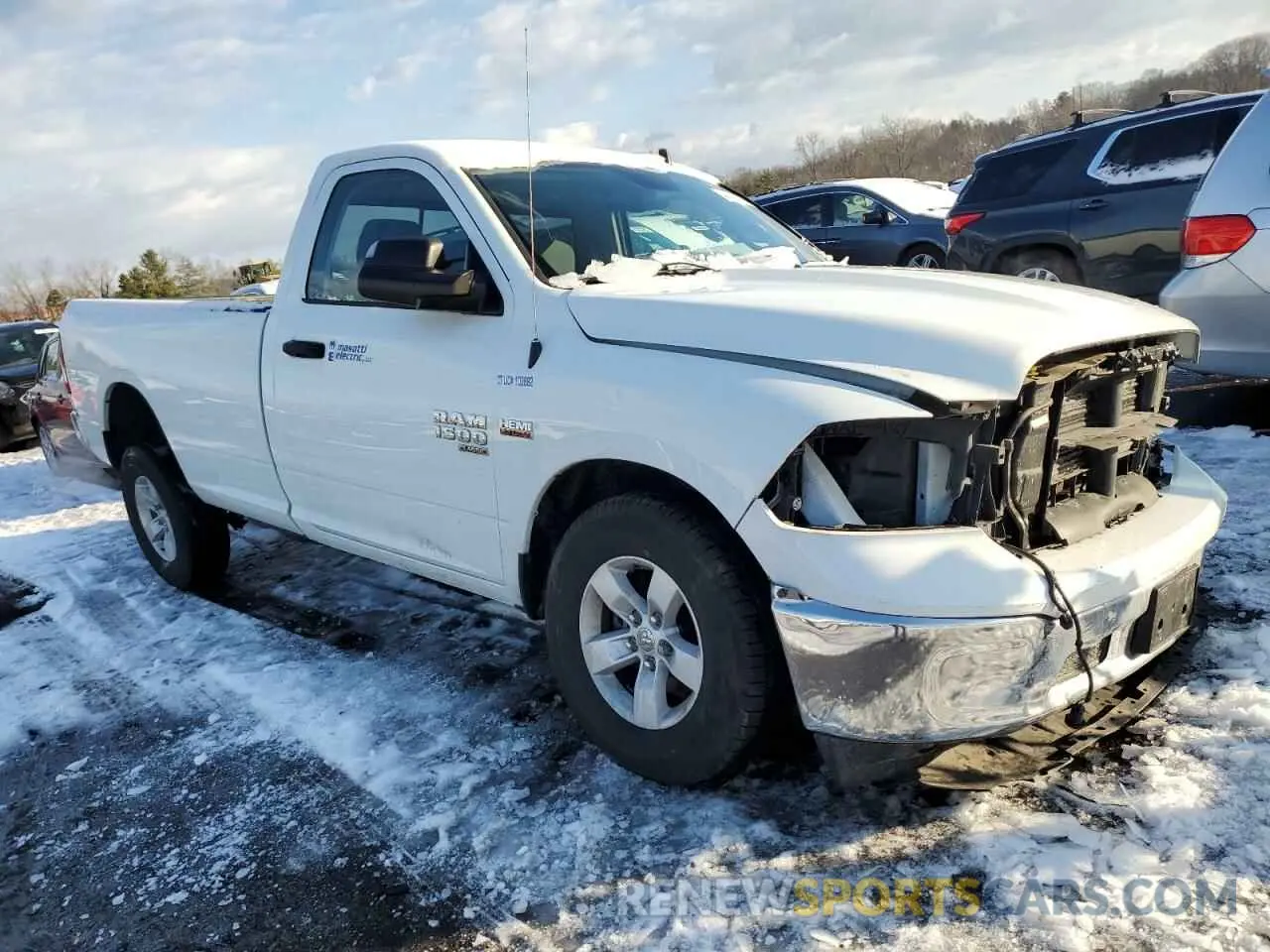 4 Photograph of a damaged car 3C6JR7DT7NG427399 RAM 1500 2022