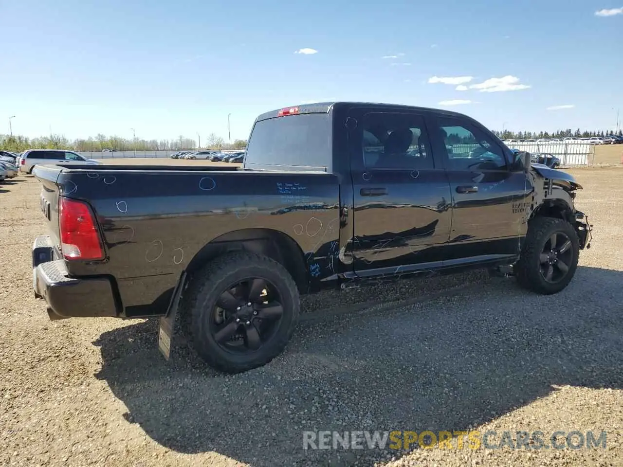 3 Photograph of a damaged car 3C6RR7KT1NG358425 RAM 1500 2022