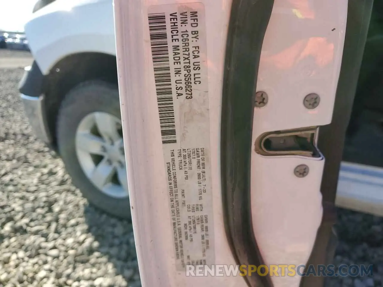 12 Photograph of a damaged car 1C6RR7XT8PS566273 RAM 1500 2023