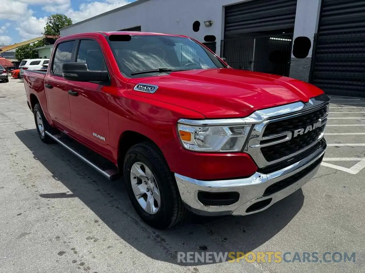 1 Photograph of a damaged car 1C6RREFT0PN592564 RAM 1500 2023