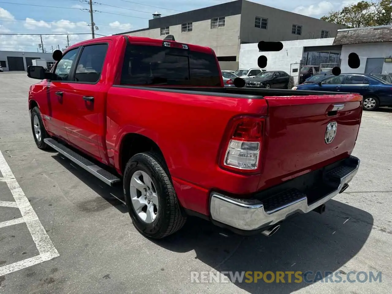 3 Photograph of a damaged car 1C6RREFT0PN592564 RAM 1500 2023