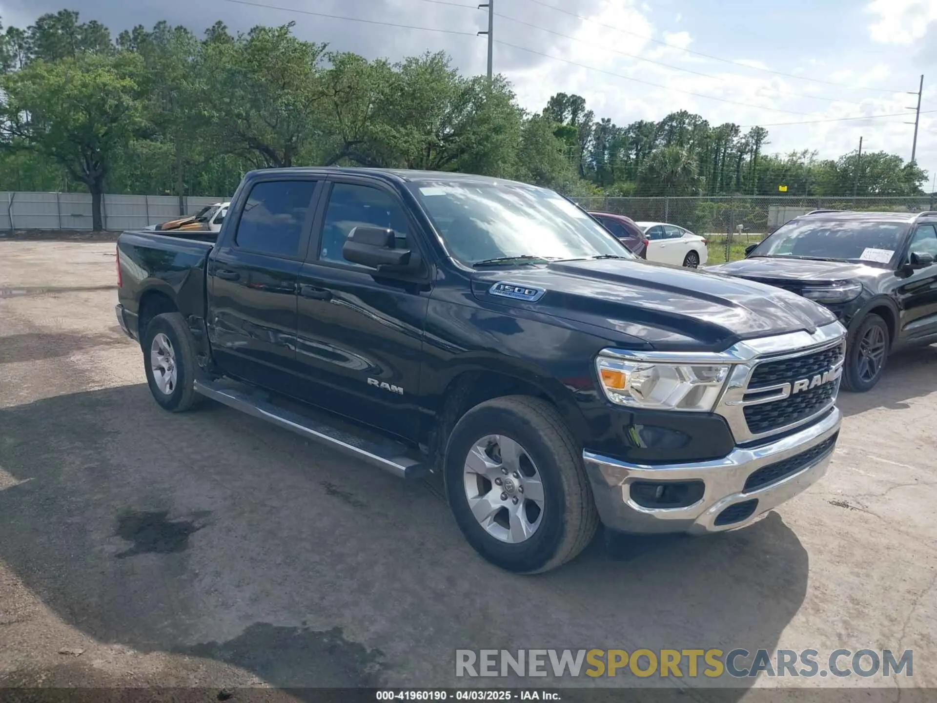 1 Photograph of a damaged car 1C6RREFT3PN619627 RAM 1500 2023
