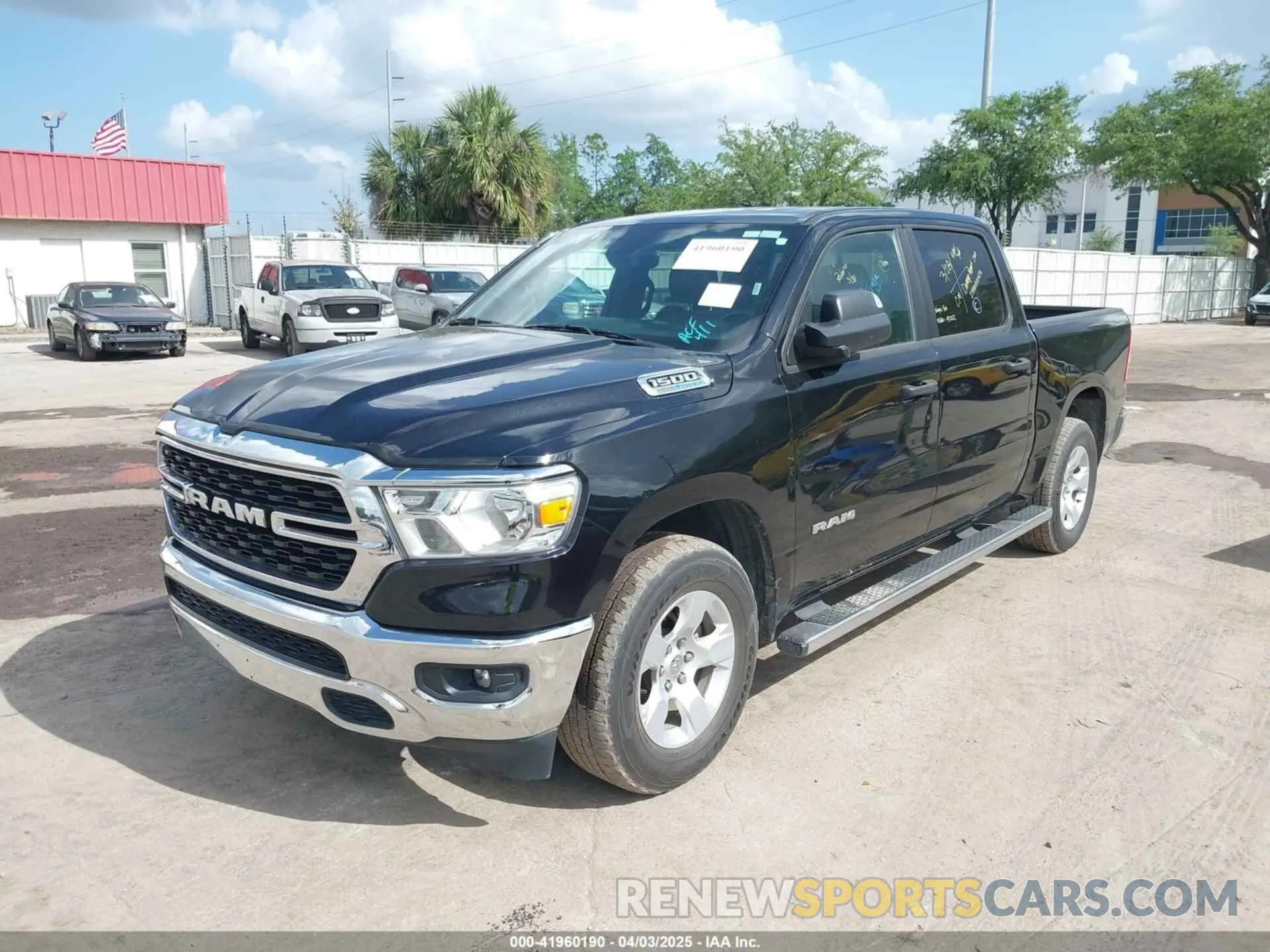 2 Photograph of a damaged car 1C6RREFT3PN619627 RAM 1500 2023