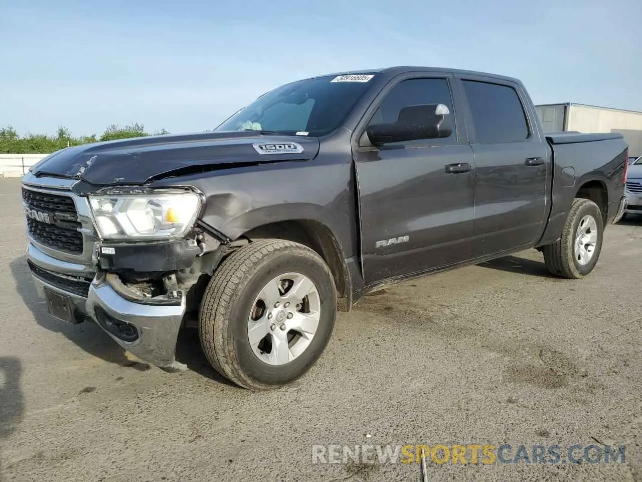 1 Photograph of a damaged car 1C6RREFT6PN608282 RAM 1500 2023