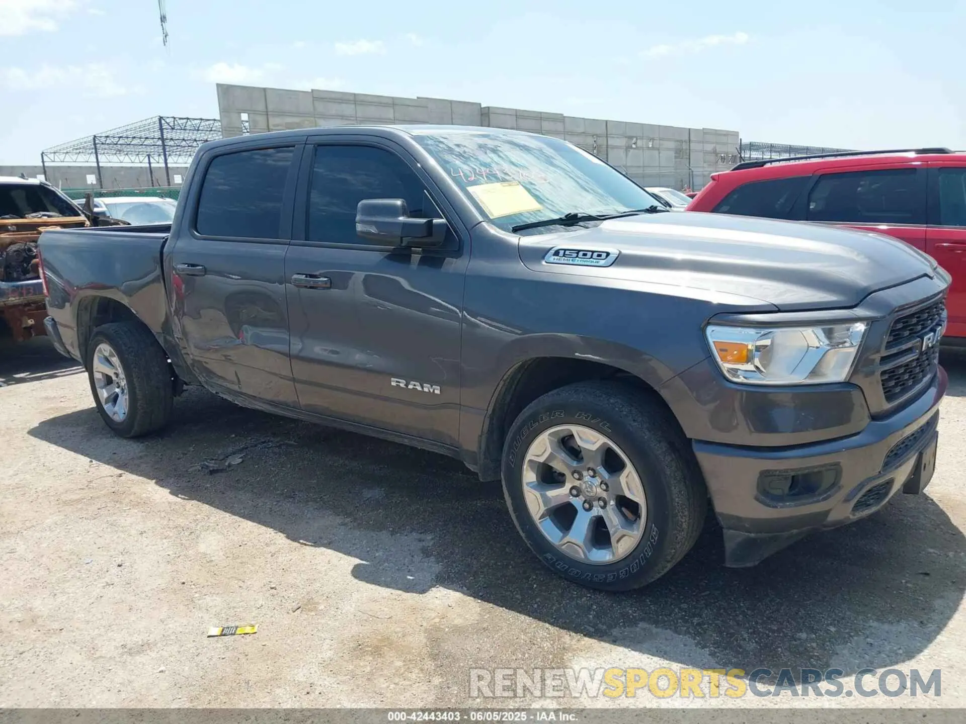 1 Photograph of a damaged car 1C6RREFT7PN640643 RAM 1500 2023