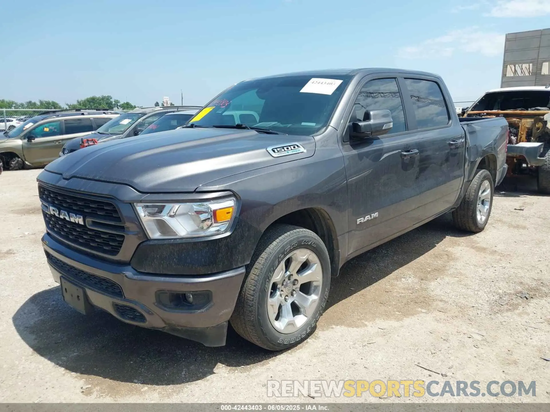 2 Photograph of a damaged car 1C6RREFT7PN640643 RAM 1500 2023