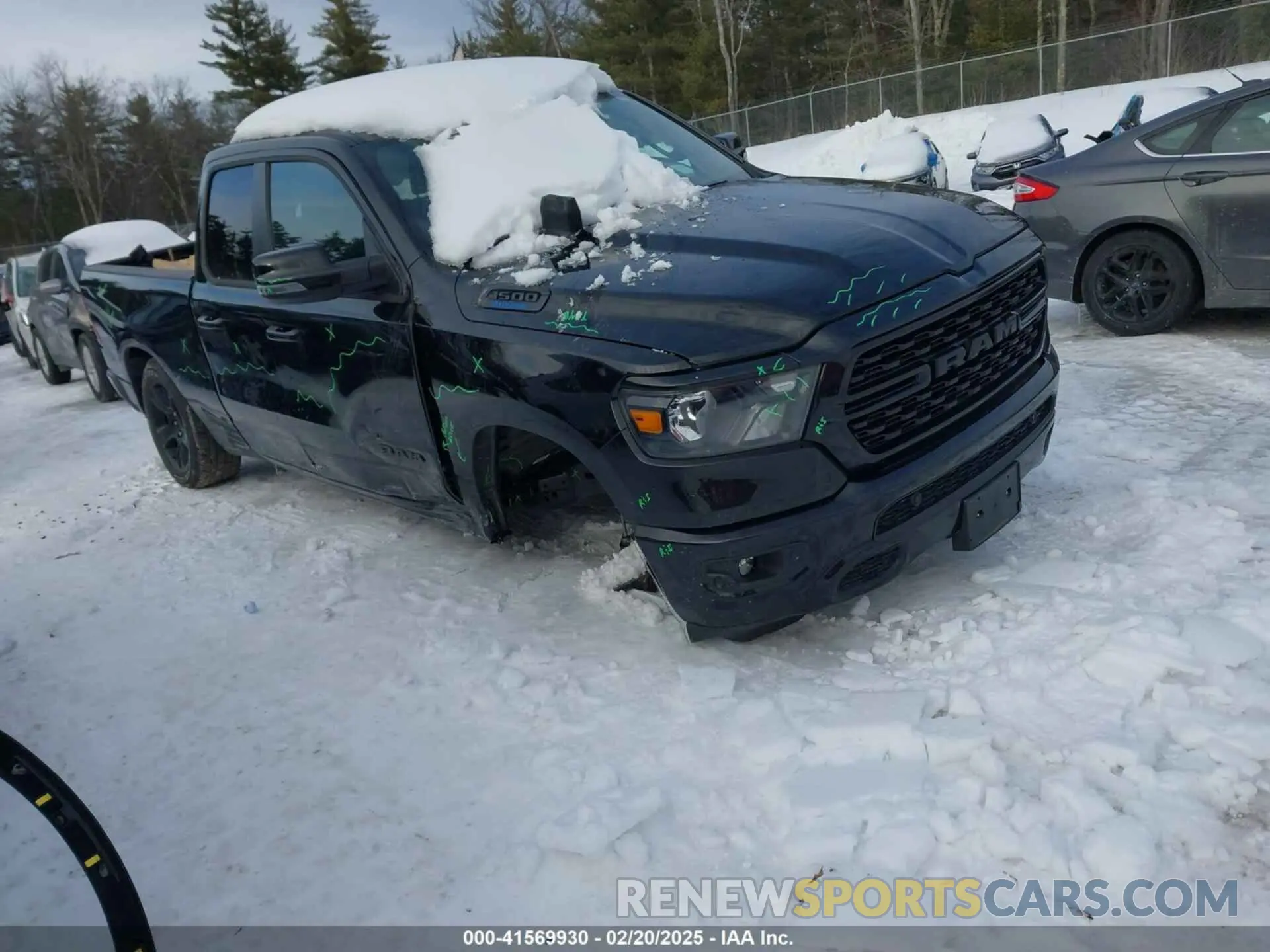 1 Photograph of a damaged car 1C6RRFBG1PN522084 RAM 1500 2023