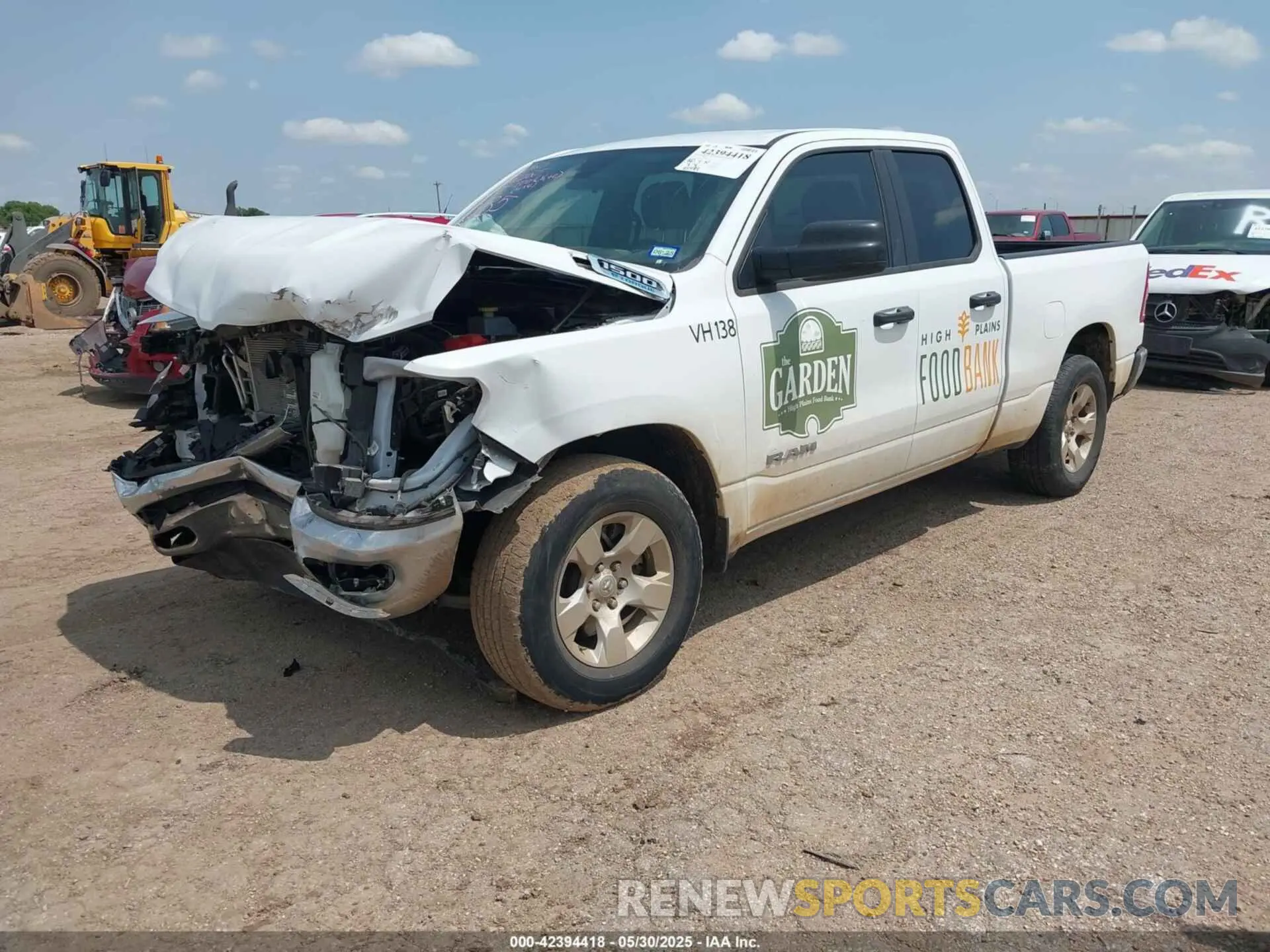 2 Photograph of a damaged car 1C6RRFBG4PN599435 RAM 1500 2023
